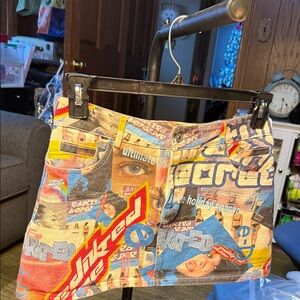 Edikted Multicolor Graphic Mini Skirt